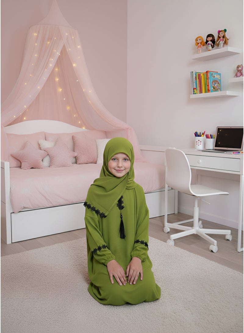 لينا فاشون شرشف صلاة اطفال بناتى مع حجاب متصل - Image 3